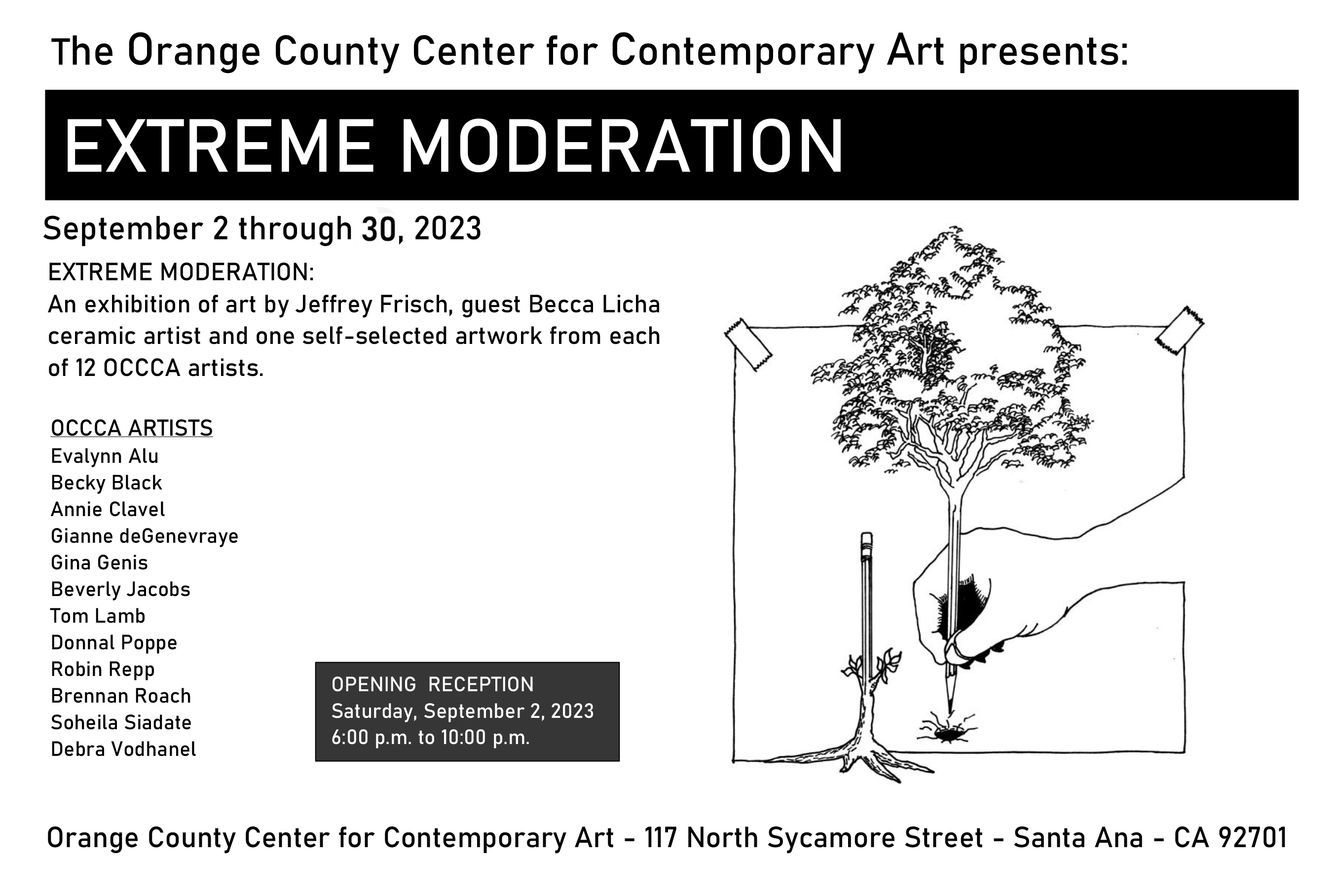 Extreme Moderations exhibition announcement